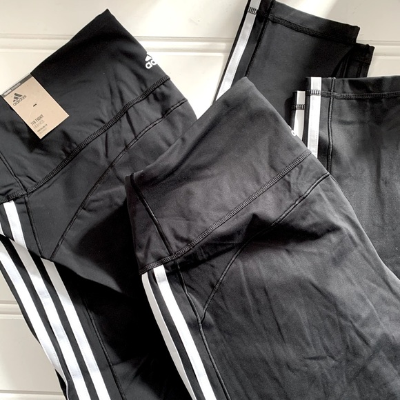 🆕ADIDAS 3-STRIPES 7/8 Tights 🌟 Plus Sizes 🌟 - Picture 4 of 16
